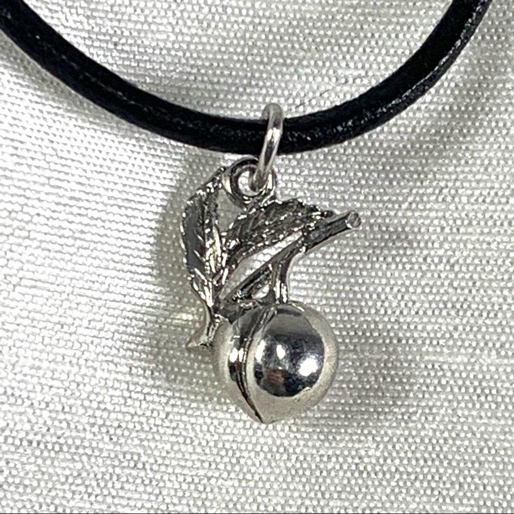 Sterling peach pendant